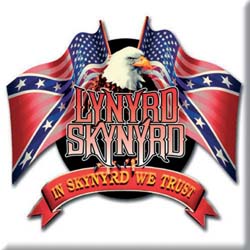 Lynyrd Skynyrd Fridge Magnet: Eagle & Flags