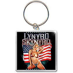 Lynyrd Skynyrd Keychain: American Flag (Photo-print)