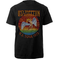 Led Zeppelin Unisex T-Shirt: USA Tour '75.