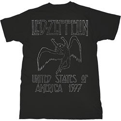 Led Zeppelin Unisex T-Shirt: USA '77.