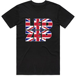 Led Zeppelin Unisex T-Shirt: Union Jack Type