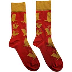 Madness Unisex Ankle Socks: Crown & M Pattern (UK Size 7 - 11)