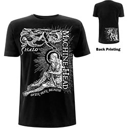Machine Head Unisex T-Shirt: Halo (Back Print) (Small)