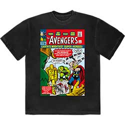 Marvel Comics Unisex T-Shirt: Earth's Mightiest... Comic Cover