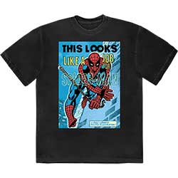Marvel Comics Unisex T-Shirt: Looks Like A Job For Spiderman