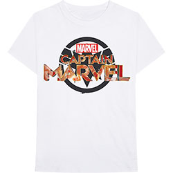 Marvel Comics Unisex T-Shirt: Captain Marvel New Logo