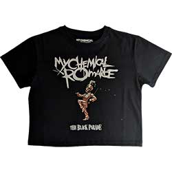 My Chemical Romance Ladies Crop Top: The Black Parade