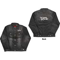 My Chemical Romance Unisex Denim Jacket: Logo (Back Print)