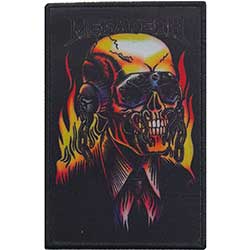 Megadeth Standard Printed Patch: Flaming Vic