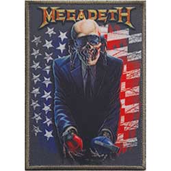 Megadeth Standard Printed Patch: Grenade USA