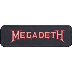 Megadeth Standard Printed Patch: Logo Outline