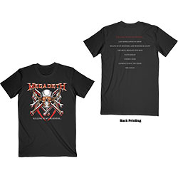 Megadeth Unisex T-Shirt: Killing Is My Business (Back Print)