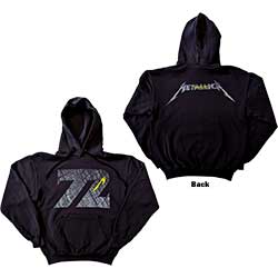 Metallica Unisex Pullover Hoodie: 72 Seasons Charred Logo (Back Print)