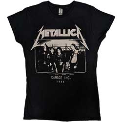 Metallica Ladies T-Shirt: Masters of Puppets Photo Damage Inc Tour