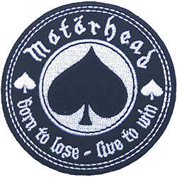 Motorhead Standard Woven Patch: Born to Love, Live to Win