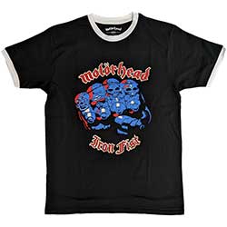 Motorhead Unisex Ringer T-Shirt: Iron Fist