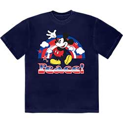 Disney Unisex T-Shirt: Mickey Mouse Peace