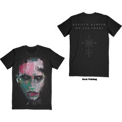 Marilyn Manson Unisex T-Shirt: We Are Chaos (Back Print)