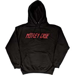 Motley Crue Unisex Pullover Hoodie: Distressed Logo