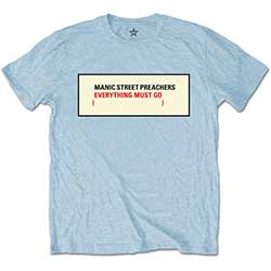 Manic Street Preachers Unisex T-Shirt: Everything Must Go