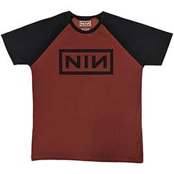 Nine Inch Nails Unisex Raglan T-Shirt: Classic Logo