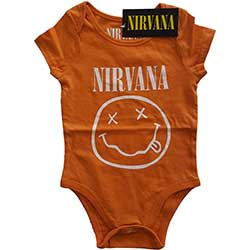 Nirvana Kids Baby Grow: White Happy Face