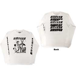 Nirvana Unisex Long Sleeve T-Shirt: Incesticide (Back & Sleeve Print)