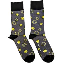 Nirvana Unisex Ankle Socks: Mixed Happy Faces (UK Size 7 - 11)