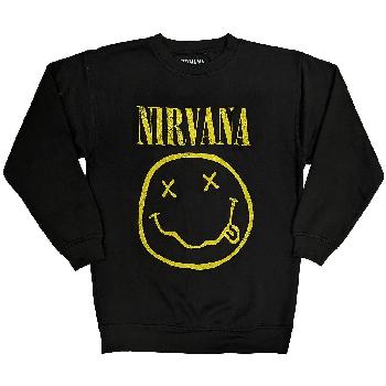 Nirvana Unisex Sweatshirt: Yellow Happy Face