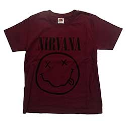 Nirvana Kids T-Shirt: Grey Happy Face