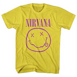 Nirvana Unisex T-Shirt: Purple Happy Face