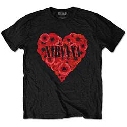Nirvana Unisex T-Shirt: Poppy Heart