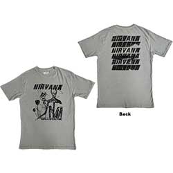 Nirvana Unisex T-Shirt: Incesticide Stacked Logo (Back Print)