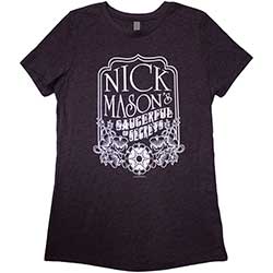 Nick Mason's Saucerful of Secrets Ladies T-Shirt: Flowers (Ex-Tour)