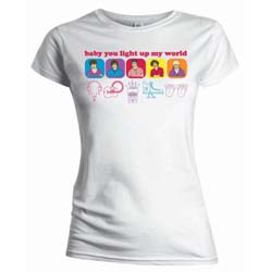 One Direction Ladies T-Shirt: Line Drawing (Skinny Fit)