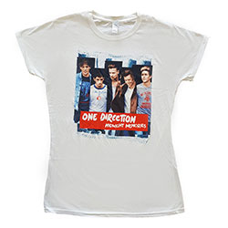 One Direction Ladies T-Shirt: Midnight Memories Strips (Small)