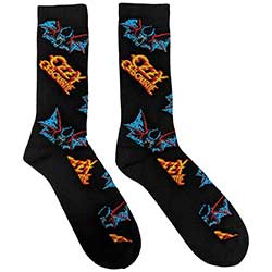 Ozzy Osbourne Unisex Ankle Socks: Logos & Bats (UK Size 7 - 11)