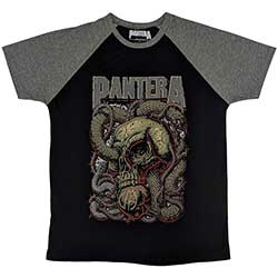 Pantera Unisex Raglan T-Shirt: Serpent Skull