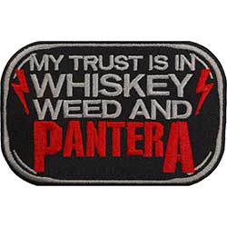 Pantera Standard Woven Patch: Whiskey