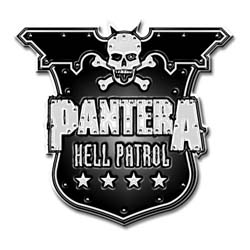 Pantera Pin Badge: Hell Patrol Shield
