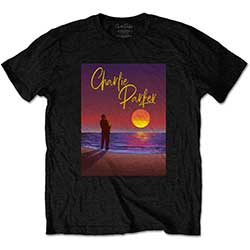Charlie Parker Unisex T-Shirt: Purple Sunset