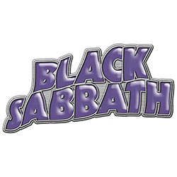 Black Sabbath Pin Badge: Purple Logo (Enamel In-Fill)