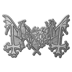 Mayhem Pin Badge: Logo (Die-Cast Relief)
