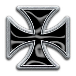 Generic Pin Badge: Iron Cross (Enamel In-Fill)