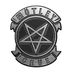 Motley Crue Pin Badge: Pentagram (Enamel In-Fill)