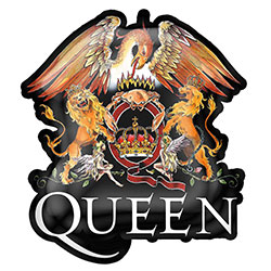 Queen Pin Badge: Crest (Enamel In-Fill)