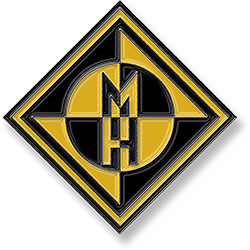 Machine Head Pin Badge: Diamond Logo (Enamel In-Fill)