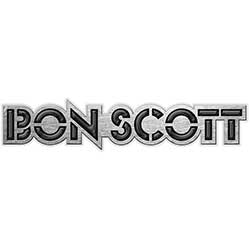 Bon Scott Pin Badge: Logo (Enamel In-Fill)