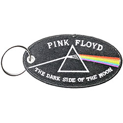 Pink Floyd Keychain: Dark Side of the Moon Oval Black Border (Double Sided Patch)