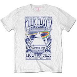 Pink Floyd Unisex T-Shirt: Carnegie Hall Poster